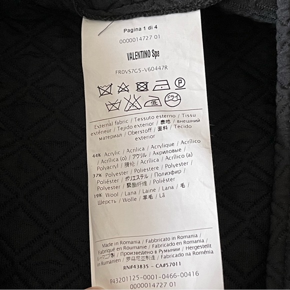 Red Valentino Quilted Short-Sleeve Sweetheart Dress, Black Size 46 - Picture 7 of 11